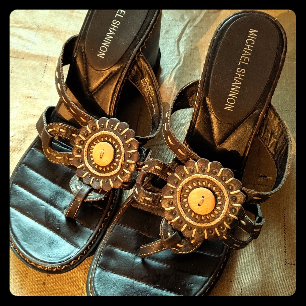 Micheal Shannon wedge heels